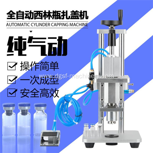 Pure Pneumatic Amp Bottle Capping And Sealing Machine WT-80ZX